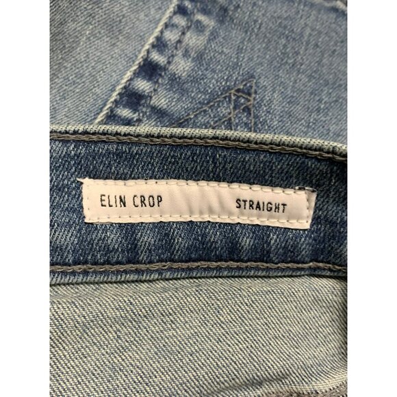 Edwin Elin Crop Straight Jeans Size 28 Ambition Blue Denim Womens $178 NWT - Picture 5 of 12